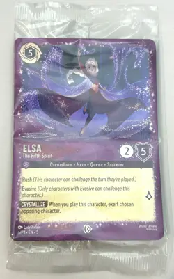 #6/P3 Elsa - The Fifth Spirit GLITTER FOIL PROMO 2025 Disney Lorcana SEALED/NEW - Image 1