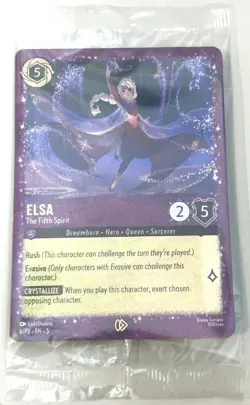 #6/P3 Elsa - The Fifth Spirit GLITTER FOIL PROMO 2025 Disney Lorcana SEALED/NEW - Image 1
