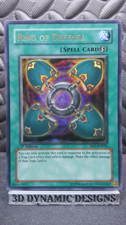 | Yugioh Ring of Defense DP2-EN026 Ultra Rare Duelist Pack 2 Chazz NM- 🔥 | - Image 1