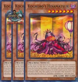 Yugioh! 3x Kochobo's Hinamatsuri MP25-EN404 Common 1st Ed NM - Image 1