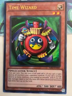Yugioh 1x Time Wizard Ultra MRD-EN065 Metal Raiders 25th Anniversary Edition NM - Image 1
