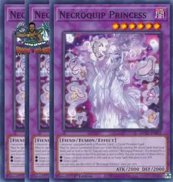 Yugioh! 3x Necroquip Princess MP25-EN403 Common 1st Ed NM - Image 1