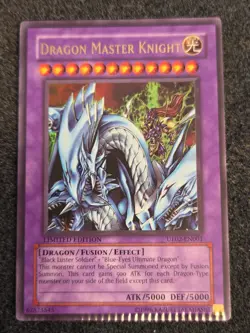 *Misprint* Dragon Master Knight UE02-EN001 Ultra Rare Yugioh Promo Card Crimped - Image 1