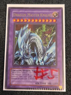 *Misprint* Dragon Master Knight UE02-EN001 Ultra Rare Yugioh Promo Card Crimped - Image 3