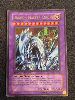 *Misprint* Dragon Master Knight UE02-EN001 Ultra Rare Yugioh Promo Card Crimped - Image 1