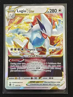 Pokemon TCG Silver Tempest Lugia Vstar Ultra Rare Holo Card 139/195 - Image 1