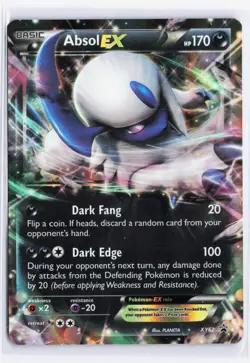Absol EX XY62 Black Star Promo XY Ultra Rare Holo Pokemon TCG Card LP - Image 1