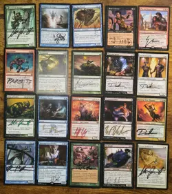 MTG Lot of *Artist Signed* Cards From Various Sets All English - Image 1