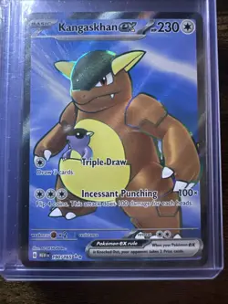 Kangaskhan ex 190/165, Ultra Rare Scarlet & Violet 151 Full Art Holo Pokemon TCG - Image 1