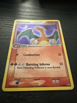 Charizard EX Power Keepers - Reverse Holo - 2007 - Heavily Played (HP) / Creased - Image 2
