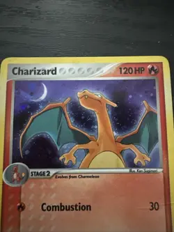 Charizard EX Power Keepers - Reverse Holo - 2007 - Heavily Played (HP) / Creased - Image 3
