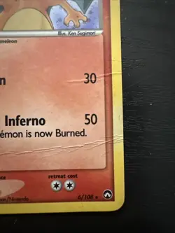 Charizard EX Power Keepers - Reverse Holo - 2007 - Heavily Played (HP) / Creased - Image 4