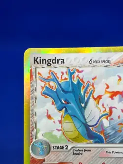 VTG 2006 Pokemon Holon Phantoms Kingdra Delta Species 10/110 Holo Rare MP - Image 5