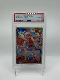 PSA 10 2023 - ONE PIECE - OP05 - AWAKENING OF THE NEW ERA - #119 MONKEY D. LUFFY - Image 1