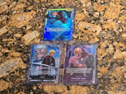 One Piece TCG Sanji Mixed Lot TR, SEC, Leader, SR (LOT OF 21) - Image 2