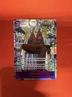 Bandai One Piece Card Game Sakazuki OP16-065 Manga Alt Art Holo English - Image 1