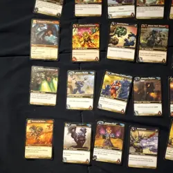 World of Warcraft TCG Upper Deck 49-Card Lot Menace Gladiator Brown Grimace - Image 5