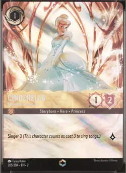 Lorcana Cinderella Ballroom Sensation Enchanted Card 205/204 - Image 1