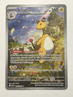 Ampharos 090/086 Chaos Rising Illustration Rare Pokemon Trading Card - Image 1