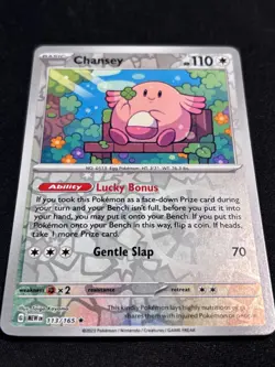 Chansey Reverse Holo NM 113/165 Scarlet & Violet 151 Pokemon Card - NM - Image 4