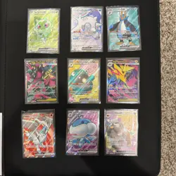 Pokemon TCG Full Art Holo Rare Lot of 9 Cards- NM - Image 1