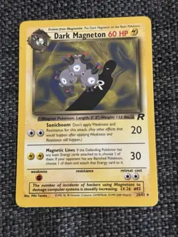 2000 Pokemon Dark Magneton Team Rocket #28/82 Regular Unlimited LP - Image 1