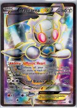 Magearna EX (Full Art) 110/114 XY - Steam Siege - Pokemon Card - NM - Image 1