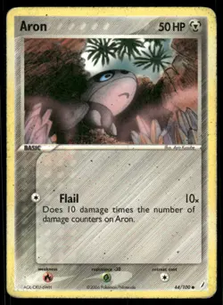 Pokemon Cards Aron 44/100 Crystal Guardians Common HP - Image 1