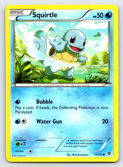 Squirtle 14/101 Common Plasma Blast Pokemon Lightly Played - Image 1