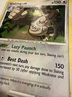 Pokemon Slaking 16/127 Platinum Holo NM - Image 4