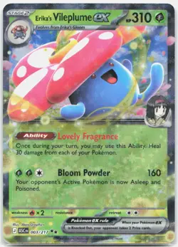 Erika's Vileplume ex 003/217 Double Rare Ascended Heroes Pokemon Near Mint - Image 1