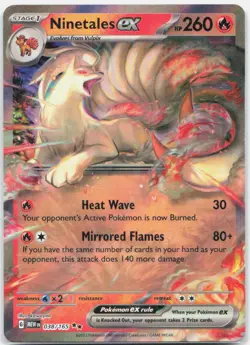 Ninetales ex 038/165 Double Rare 151 Pokemon Near Mint - Image 1
