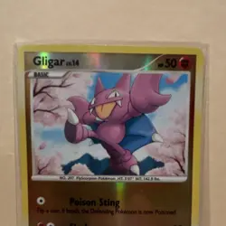 Pokemon TCG Gligar Holo 95/146 Basic 50 HP 20 Attack 2008 EN - Image 2