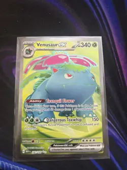 Pokemon Scarlet & Violet 151 Venusaur Ex Ultra Rare 182/165 - NM Near Mint - Image 1