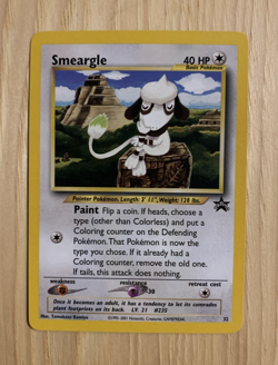 SMEARGLE 2001 POKEMON BLACK STAR PROMO CARD #32 NM - Image 1
