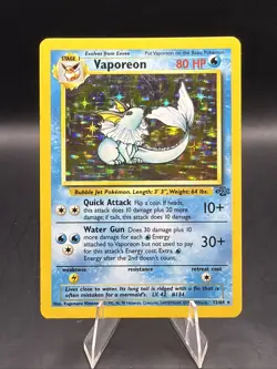 Vaporeon 12/64 Jungle Holo Pokemon TCG - Image 1