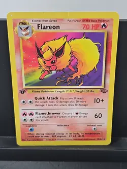 1999 POKEMON JUNGLE 1ST EDITION #19/64 FLAREON HP - Image 1