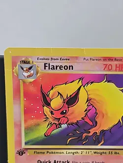 1999 POKEMON JUNGLE 1ST EDITION #19/64 FLAREON HP - Image 2