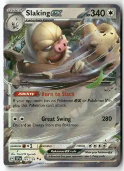 Slaking ex 147/191 Double Rare Surging Sparks Pokemon Near Mint - Image 1