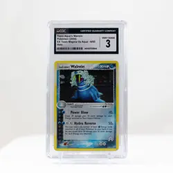 Pokemon Team Aqua's Walrein Holo #6 EX Team Magma/Aqua 2004 - CGC 3 - Image 1