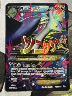 Pokemon Mega M Latios EX Full Art Holo Ultra Rare Card 102/108 Roaring Skies - Image 1