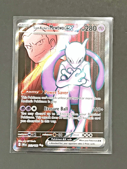 Pokemon TCG Team Rocket’s Mewtwo ex 213/182 SV10 Destined Rivals LP NM - Image 1
