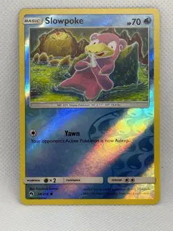 Pokemon Slowpoke 54/214 Lost Thunder Reverse Holo NM - Image 1