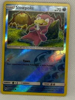 Pokemon Slowpoke 54/214 Lost Thunder Reverse Holo NM - Image 2