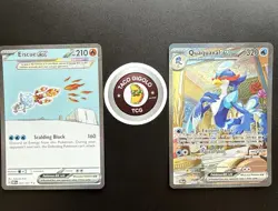 Pokemon SIR BUNDLE: Quaquaval ex 260/193 & Eiscue ex 222/197 Holo Rares - Image 1