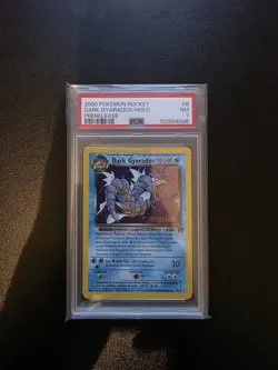 Pokemon TCG Dark Gyarados Holo 8/82 Team Rocket WOTC Vintage Prerelease Psa 7 - Image 1