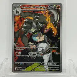 Pokemon TCG Destined Rivals Team Rocket’s Houndoom #191/182 Illustration Rare LP - Image 1
