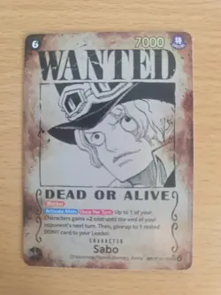 Sabo OP13-120 SP Wanted Poster Alt Art Carrying On his Will One Piece Pack Fresh - Image 1