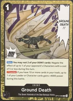 One Piece Ground Death OP14-96 Rare Foil NM - Image 1