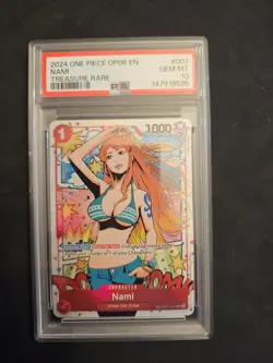 One Piece CCG Nami ST01-007 OP06-TREASURE Rare TR PSA 10 GEM MINT English - Image 1